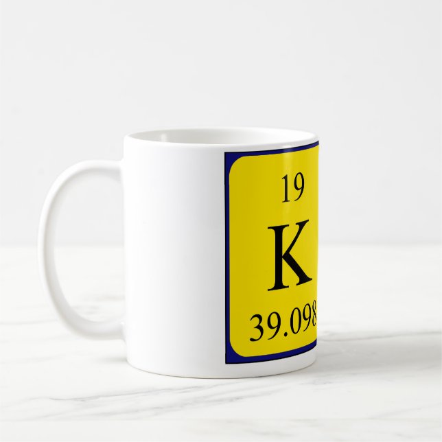Ker periodic table name mug (Left)