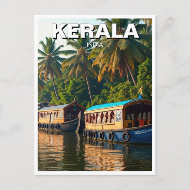 Kerala India Postcard (Front)