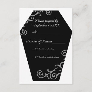 Keranda Ebony (Grey) RSVP Card