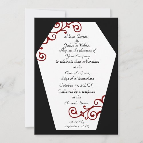 Keranda Ivory Red Wedding Invitation