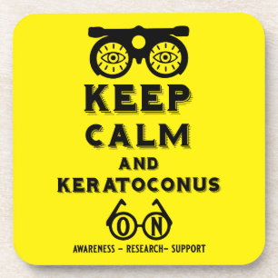 Keratoconus Support And Awareness Beverage Coaster
