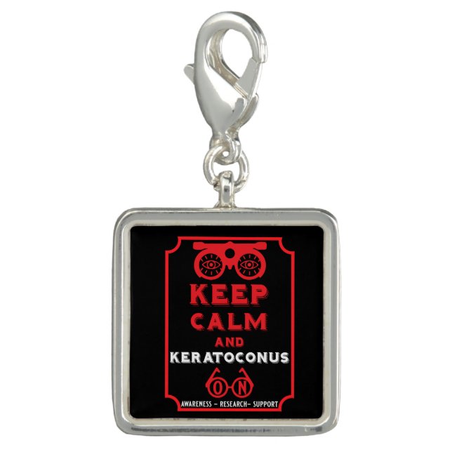 Keratoconus Support And Awareness Charm (Front)
