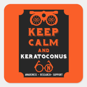 Keratoconus Support And Awareness Square Sticker