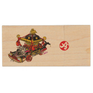 kerberos ケルベロス wood flash drive