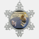 Ker&#39;Dunkedunk Bear and deeOHgee Snowflake Ornament