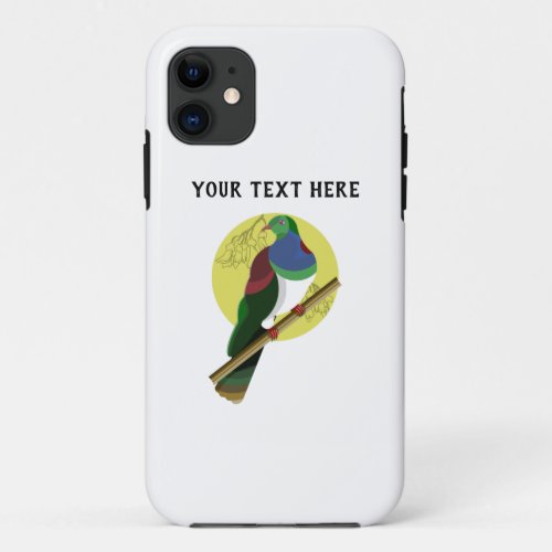 KERERU vector wood pigeon  iPhone 11 Case