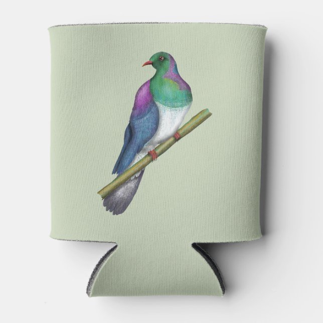 Kereru Wood pigeon Can Cooler (Front)