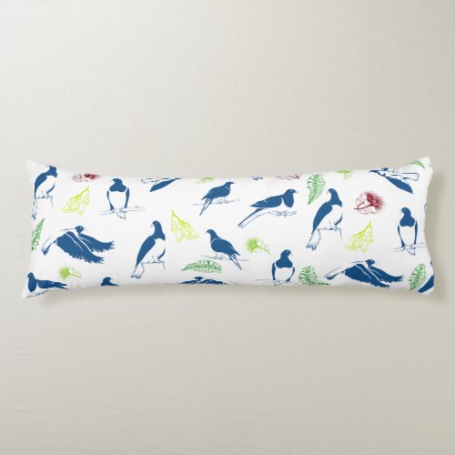 Kereru Wood pigeon pattern NZ birds Body Pillow