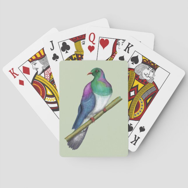 Kereru Wood pigeon Poker Cards (Back)