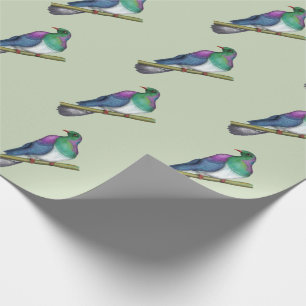 Kereru Wood pigeon Wrapping Paper
