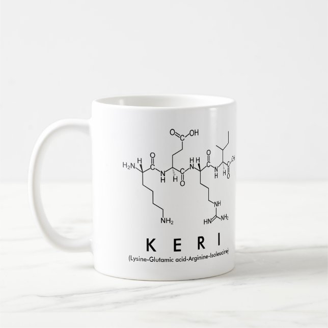 Keri peptide name mug (Left)
