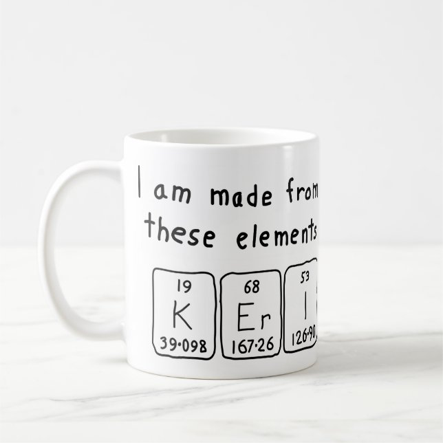 Keri periodic table name mug (Left)