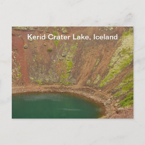 Kerid Crater Iceland Postcard