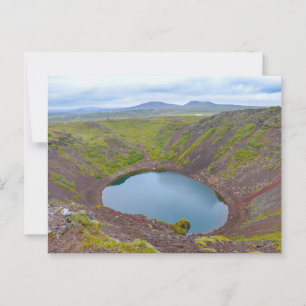 Kerid Crater Lake, Golden Circle, Iceland Postcard