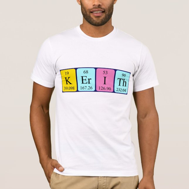 Kerith periodic table name shirt (Front)