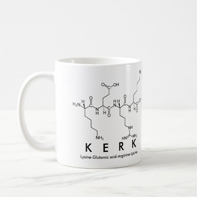 Kerk peptide name mug (Left)