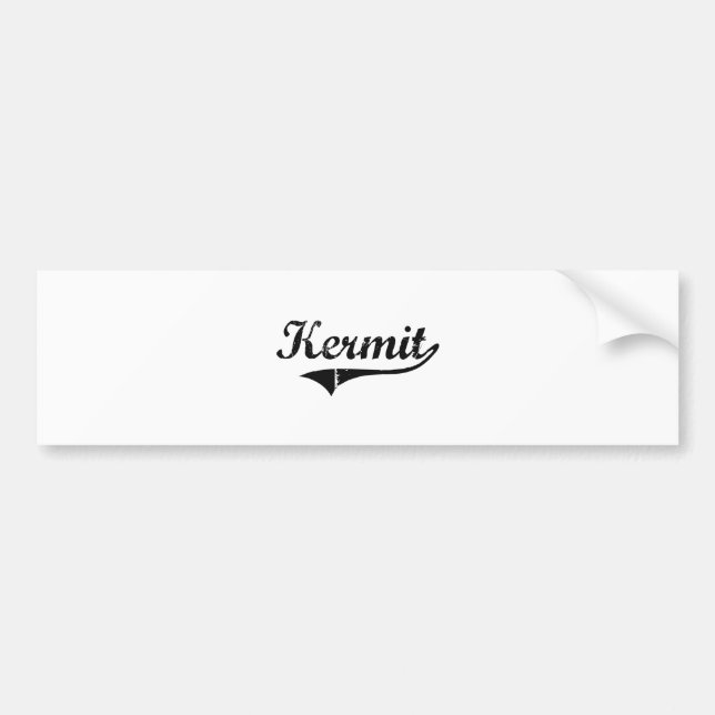 Kermit Classic Style Name Bumper Sticker (Front)