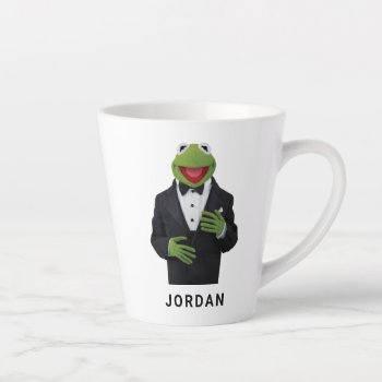 Kermit In A Suit Latte Mug by muppets at Zazzle