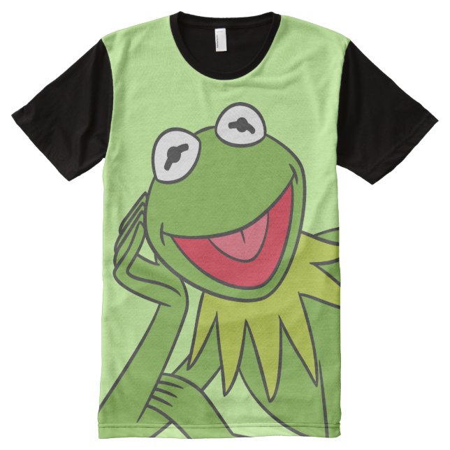Kermit Laying Down All-Over-Print T-Shirt (Front)