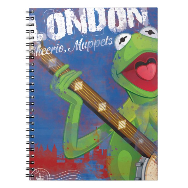 Kermit - London, England Poster Notebook (Front)
