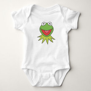 Kermit the Frog Cartoon Head Baby Bodysuit