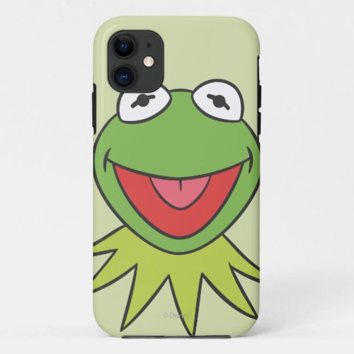 Kermit the Frog Cartoon Head iPhone 11 Case
