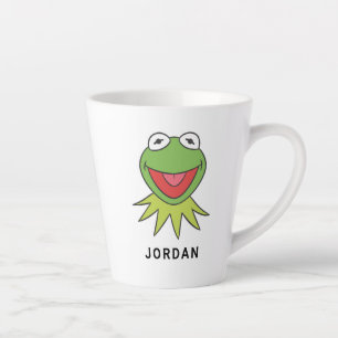 Kermit the Frog Cartoon Head Latte Mug