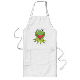 Kermit the Frog Cartoon Head Long Apron