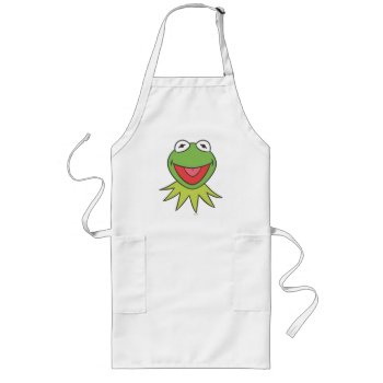 Kermit The Frog Cartoon Head Long Apron by muppets at Zazzle