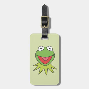 Kermit the Frog Cartoon Head Luggage Tag