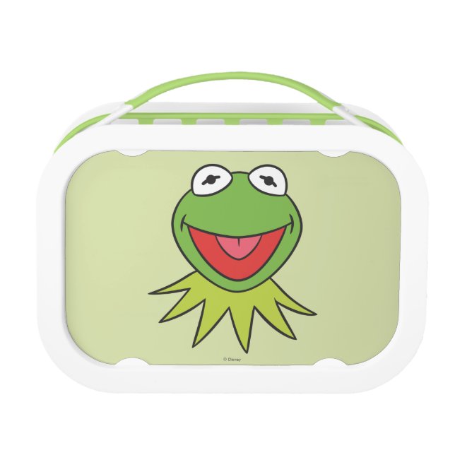 Kermit the Frog Cartoon Head Lunch Box (Front)