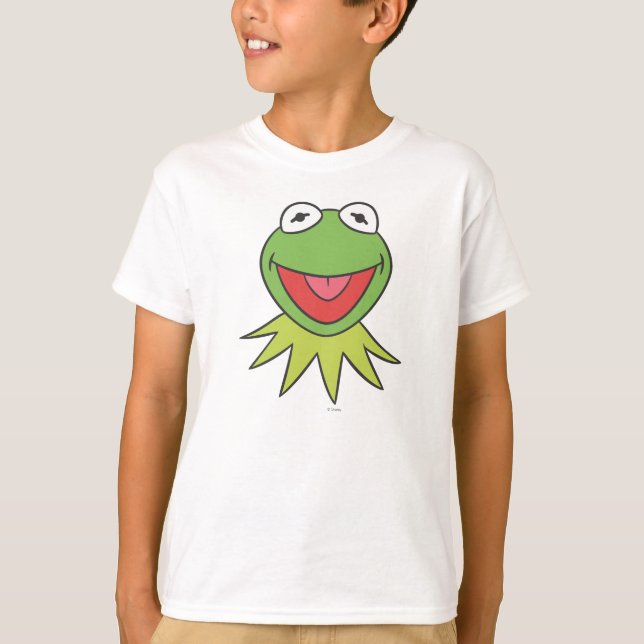 Kermit the Frog Cartoon Head T-Shirt (Front)