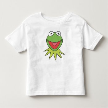 Kermit The Frog Cartoon Head Toddler T-shirt by muppets at Zazzle