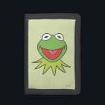 Kermit the Frog Cartoon Head Trifold Wallet<br><div class="desc">Muppets - Kermit</div>
