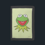Kermit the Frog Cartoon Head Trifold Wallet<br><div class="desc">Muppets - Kermit</div>