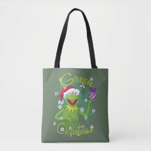 Kermit the Frog Green Christmas Tote Bag