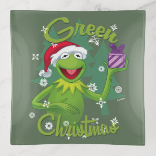 Kermit the Frog   Green Christmas Trinket Tray