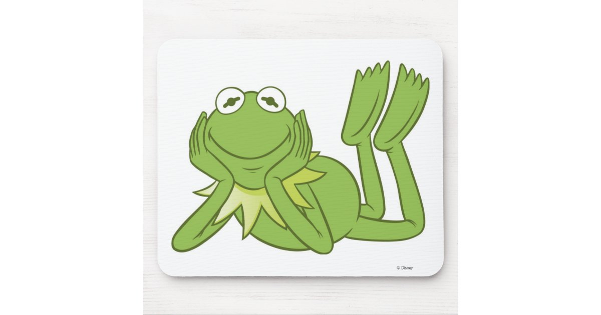 Kermit The Frog Lying Down Disney Mouse Pad Zazzle Com