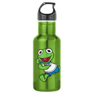 Kermit - Green Frog Water Bottle by Joanna Vog