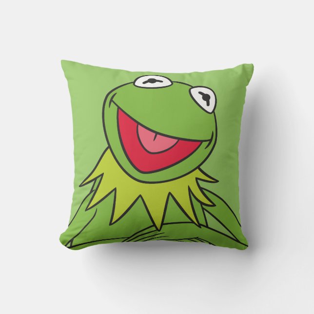 Kermit the Frog Throw Pillow (Front)