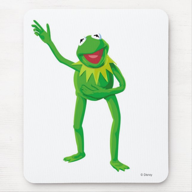 Kermit the Frog Waving his Hand Disney Mouse Pad (Front)