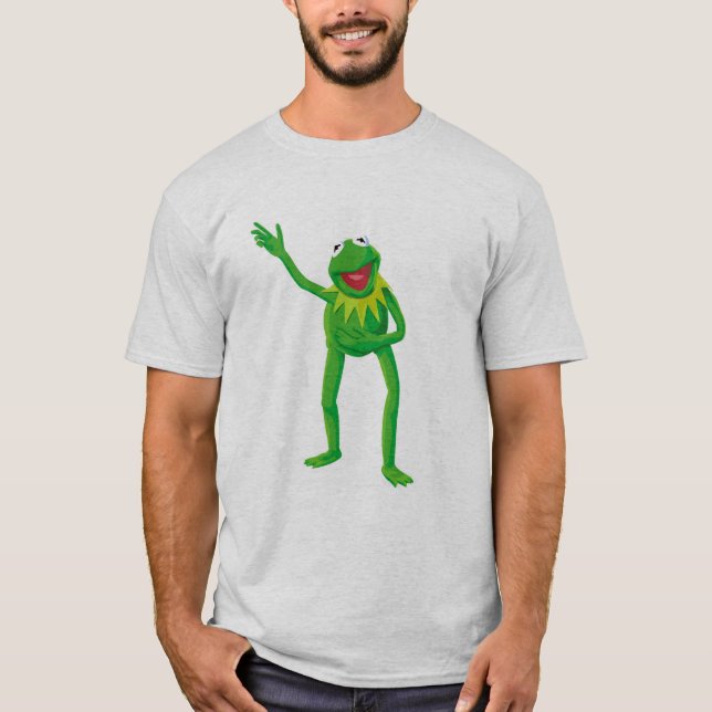 Kermit the Frog Waving his Hand Disney T-Shirt (Front)