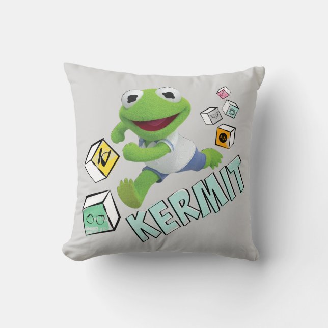Kermit Throw Pillow (Front)