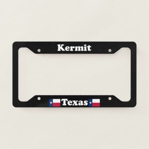 Kermit TX _ LPF License Plate Frame