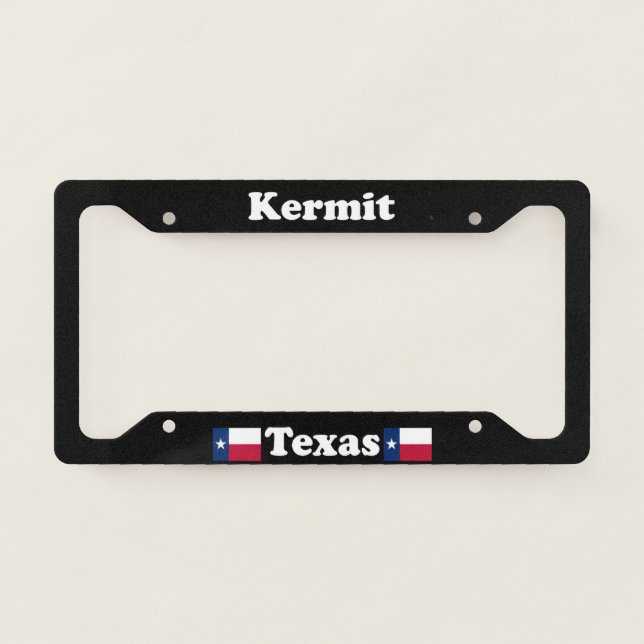 Kermit TX - LPF License Plate Frame (Front)