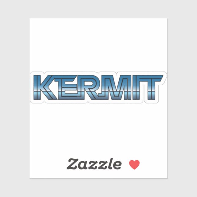 Kermit TX Retro Sticker (Sheet)
