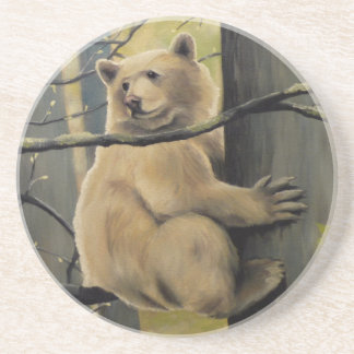 Kermode Bear Art Coasters Bear Drink Coaster