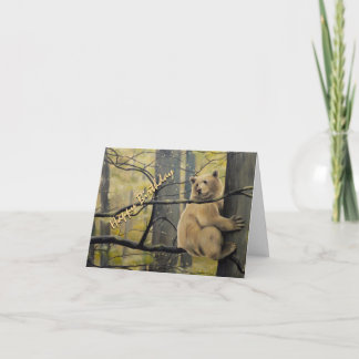 Kermode Bear Card Personalize Spirit Bear Art Card