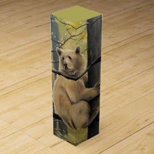 Kermode Bear Wine Box Spirit Bear Art Box