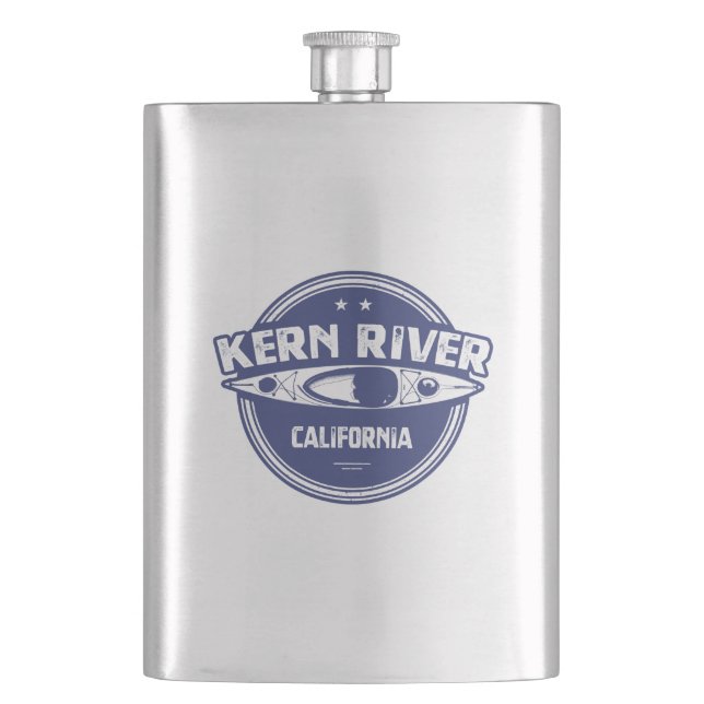 Kern River California Kayaking Flask (Front)